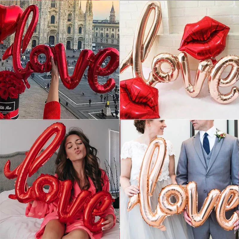 108cm LOVE Letter Foil Balloon Decoration