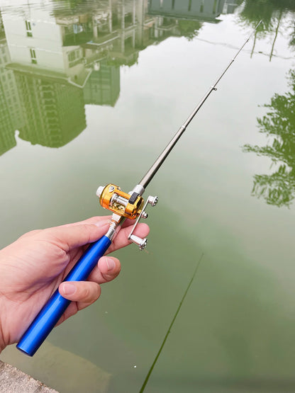 Mini Telescopic Pocket Fishing Rod Reel Combo Set