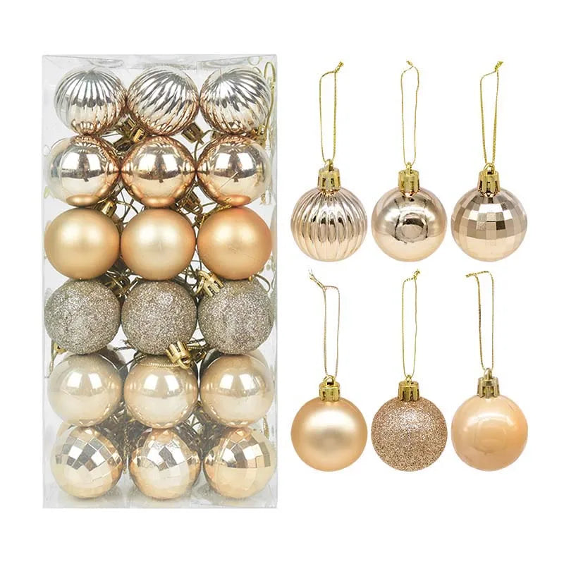 1box Christmas Balls Christmas Tree Ornaments