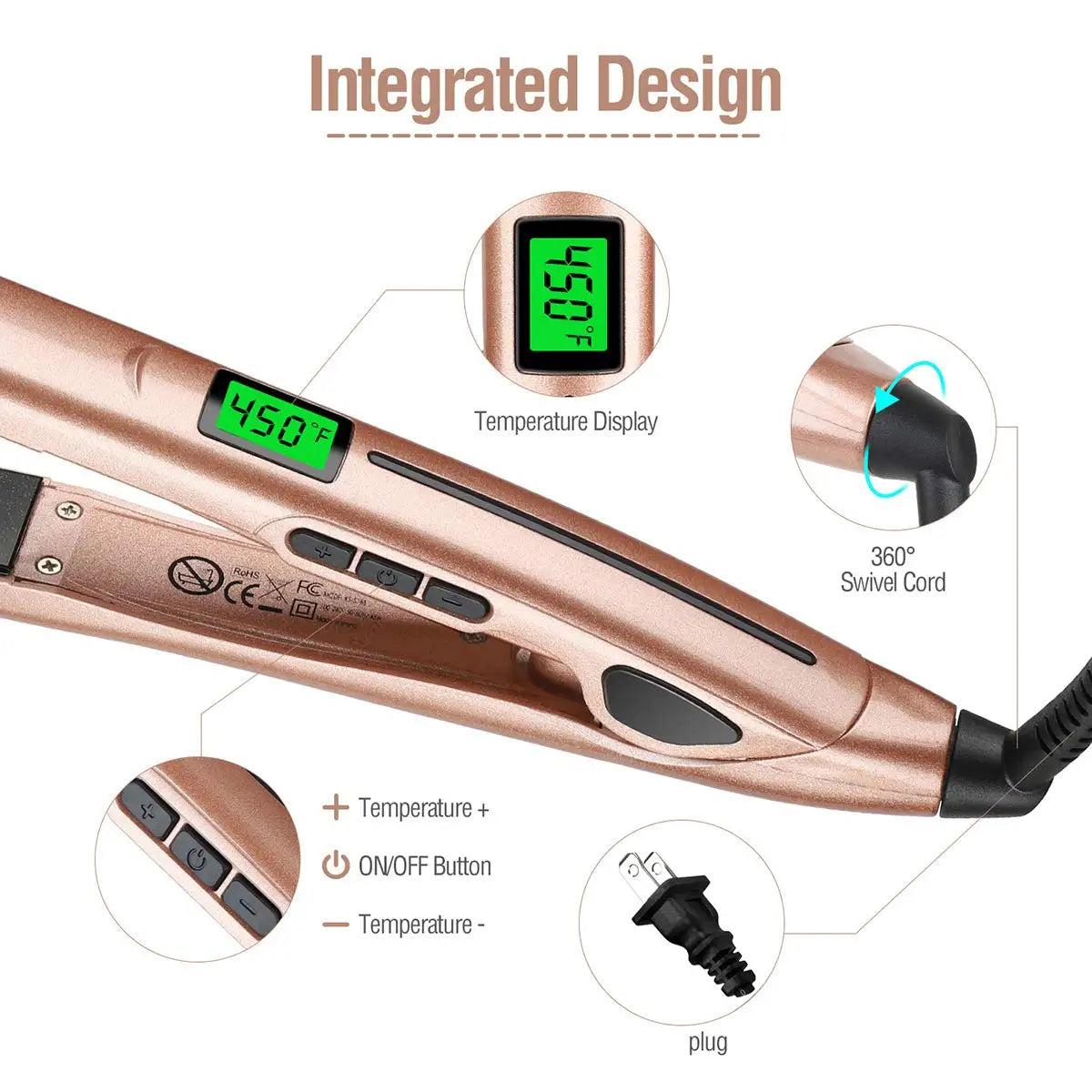 2 In 1 Hair Straightener and Curler