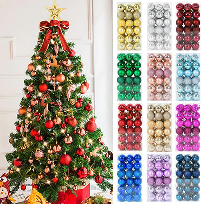 1box Christmas Balls Christmas Tree Ornaments