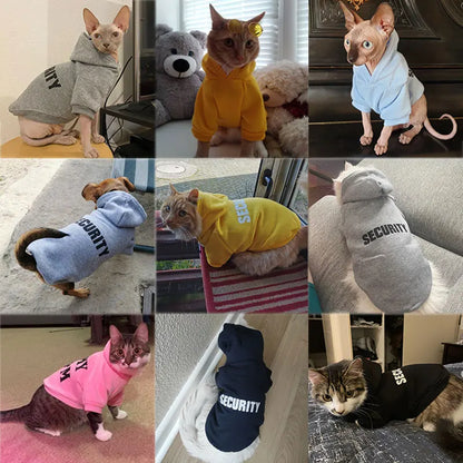 Security Cat Coats Jacket Hoodies