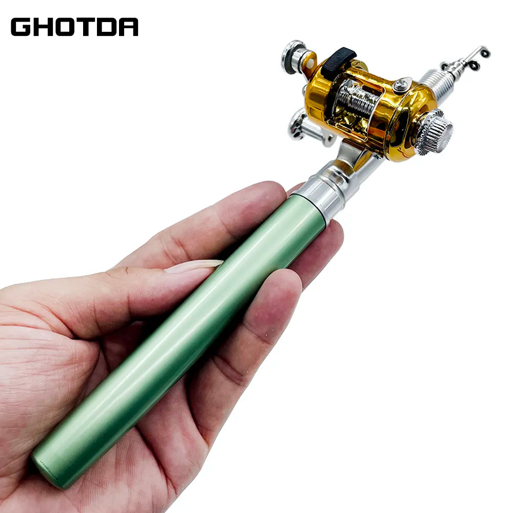 Mini Telescopic Pocket Fishing Rod Reel Combo Set