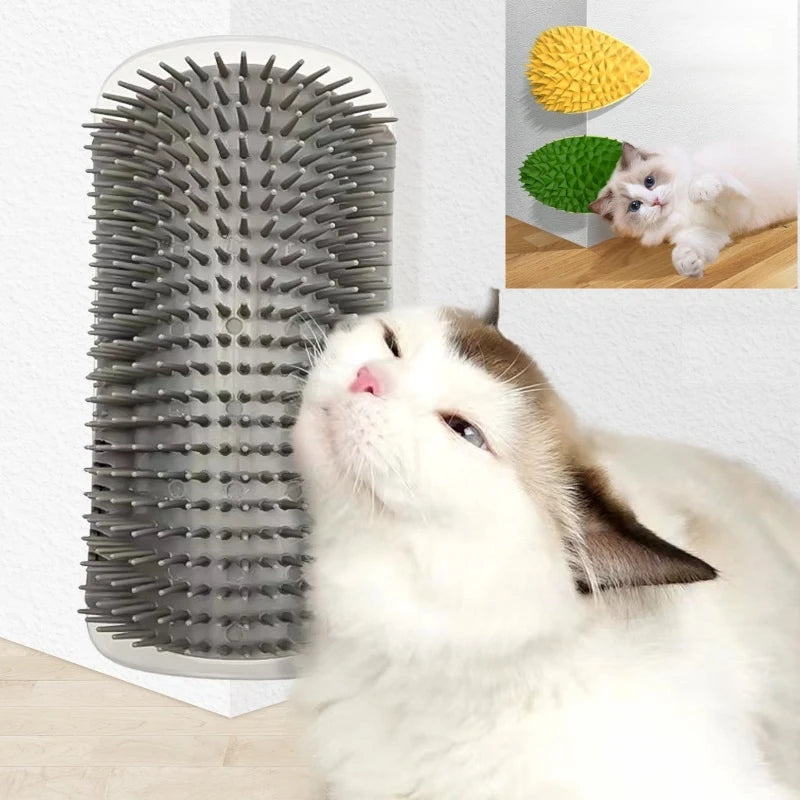 Scratcher Massager for Cats Brush Remove Hair