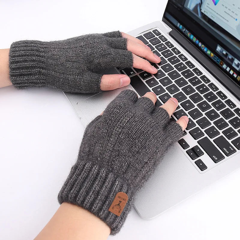 Half finger gloves for men