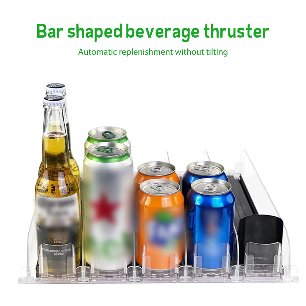 Drink Organizer Push Can Shelf