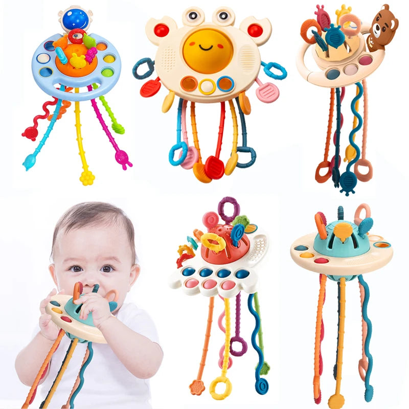 Montessori Pull Rope Toys Baby