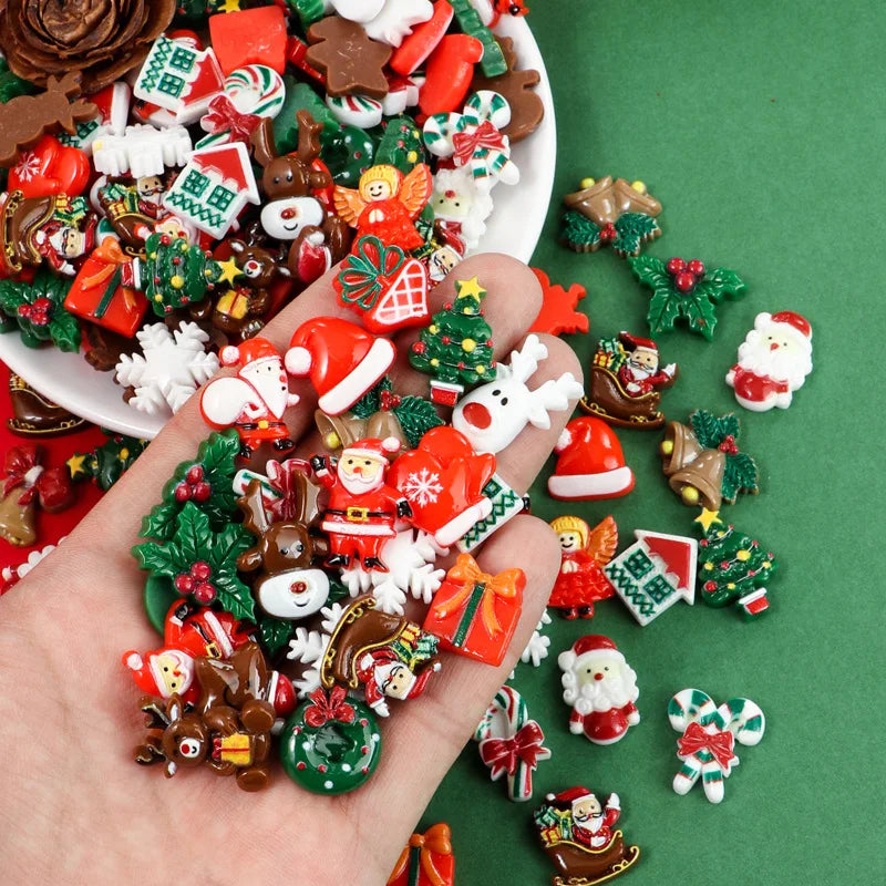 50pcs Resin Christmas Flatbacks