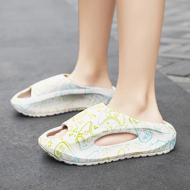 Summer new soft bottom EVA home indoor children's slippers