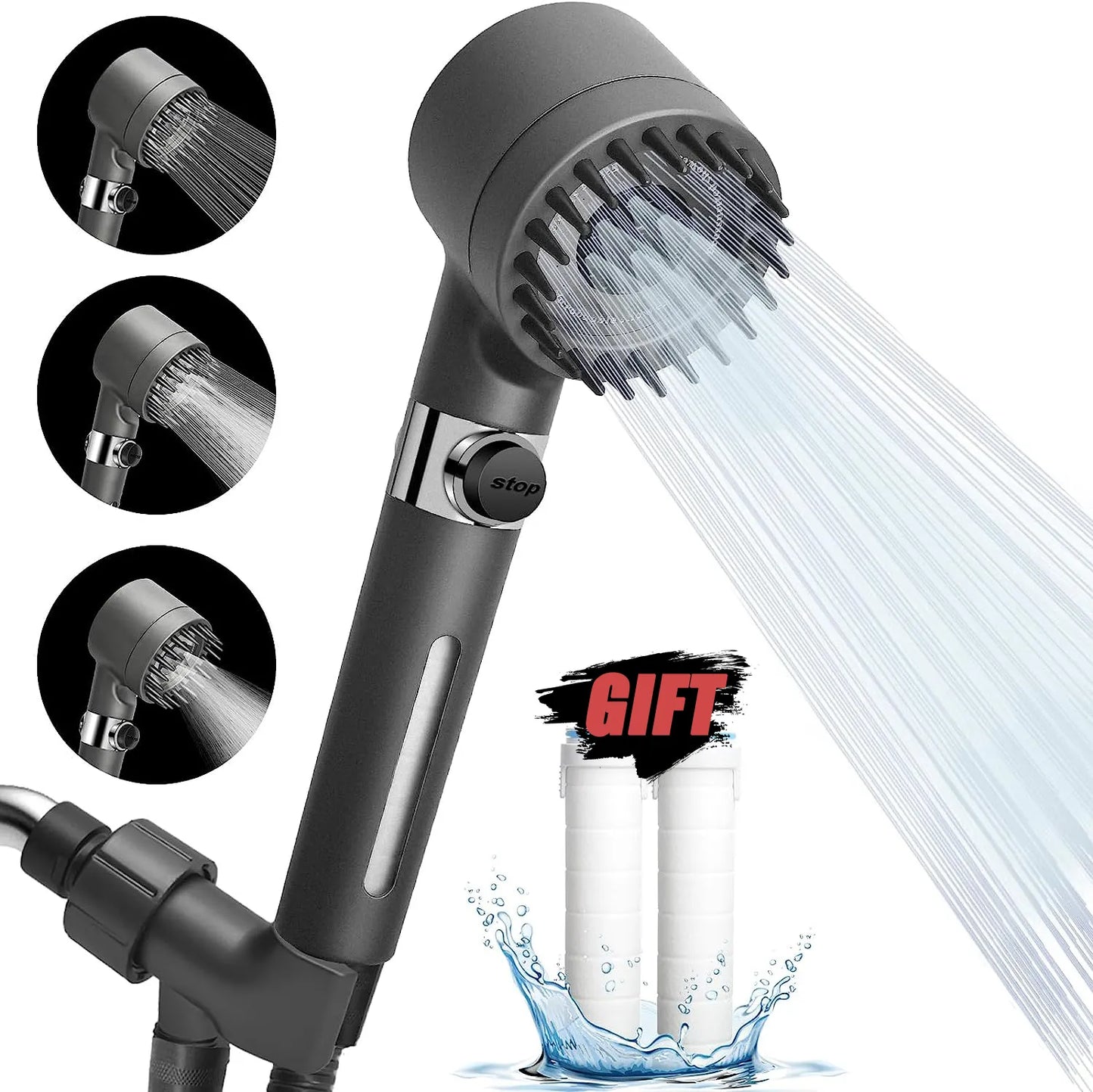 High-pressure Shower Head 3-mode