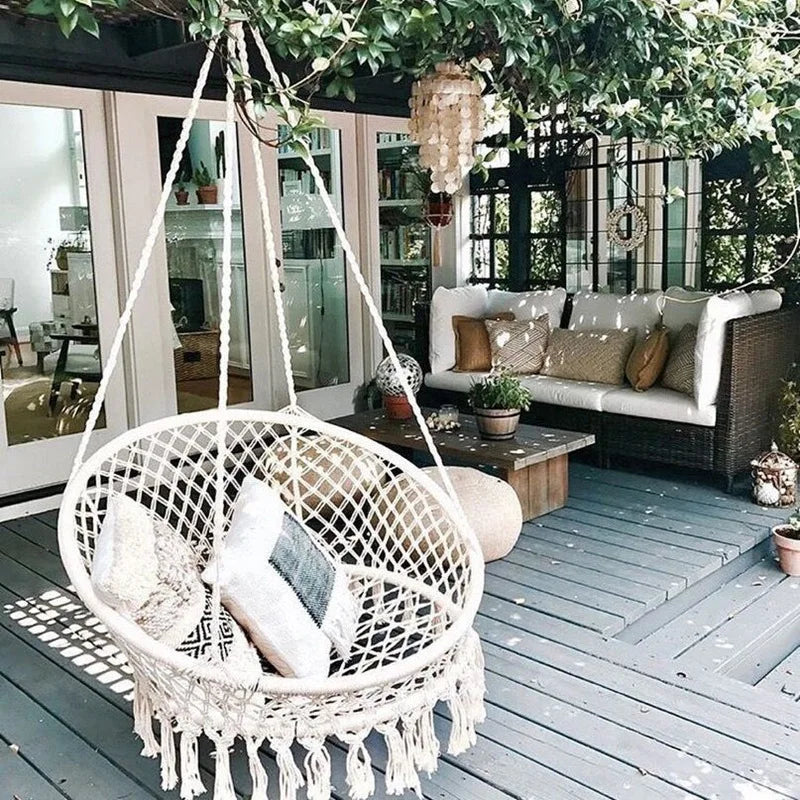 Nordic Style Round Hammock Swing