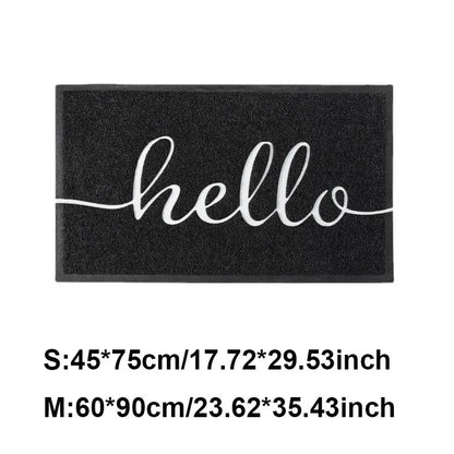 Nordic Foot Mat Letter Hello 