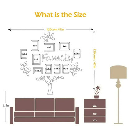 Acrylic 3D Family Photo Frame