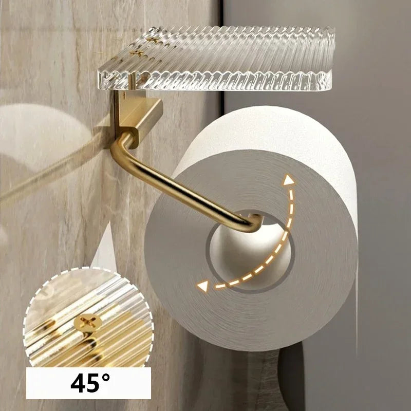 Luxury Gold Toilet Paper Holder