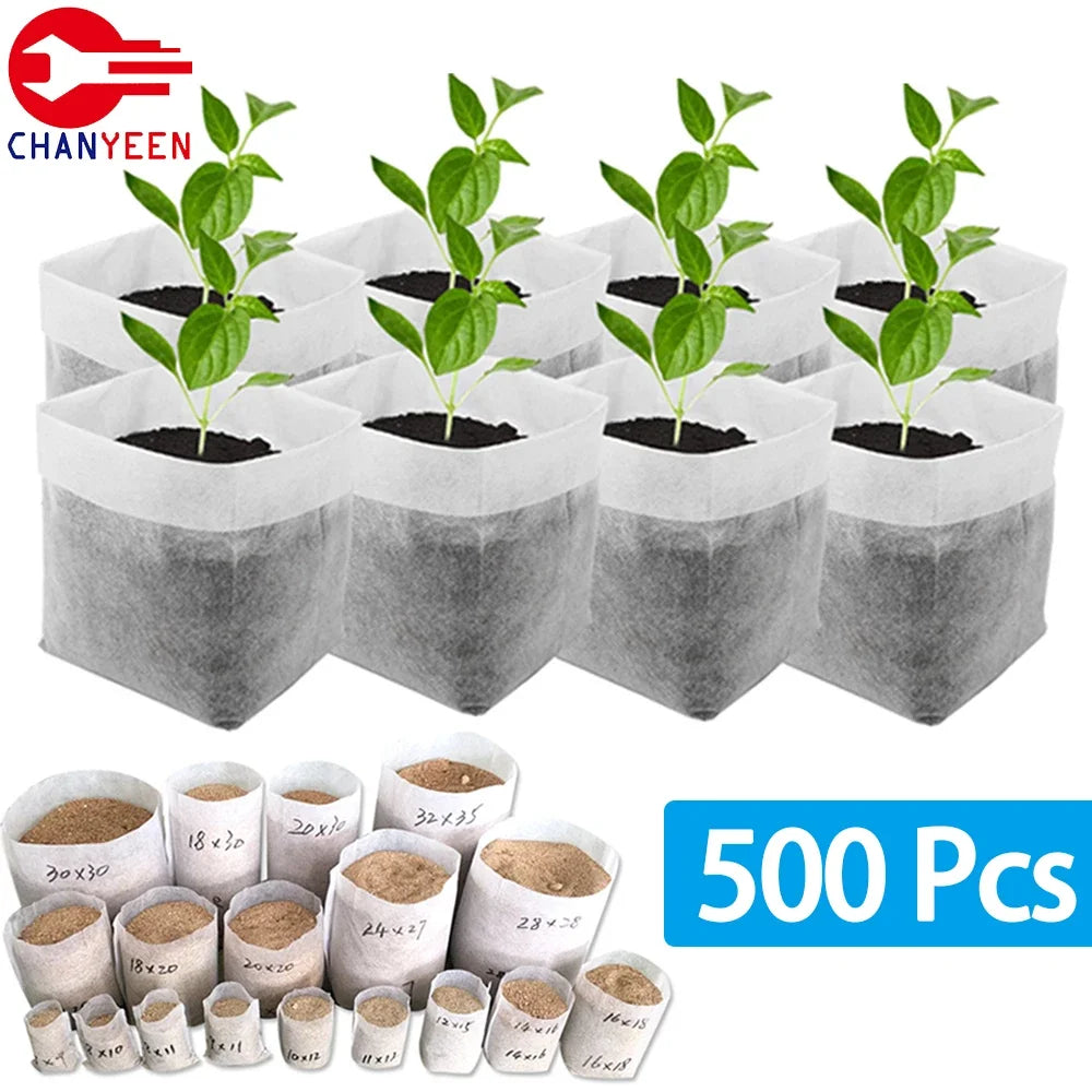 200 or 500PCS Biodegradable Nursery Bag Plant