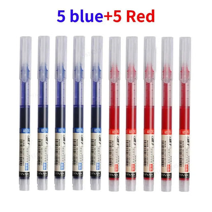 10Pcs/set High Quality Needle Type Gel Pens