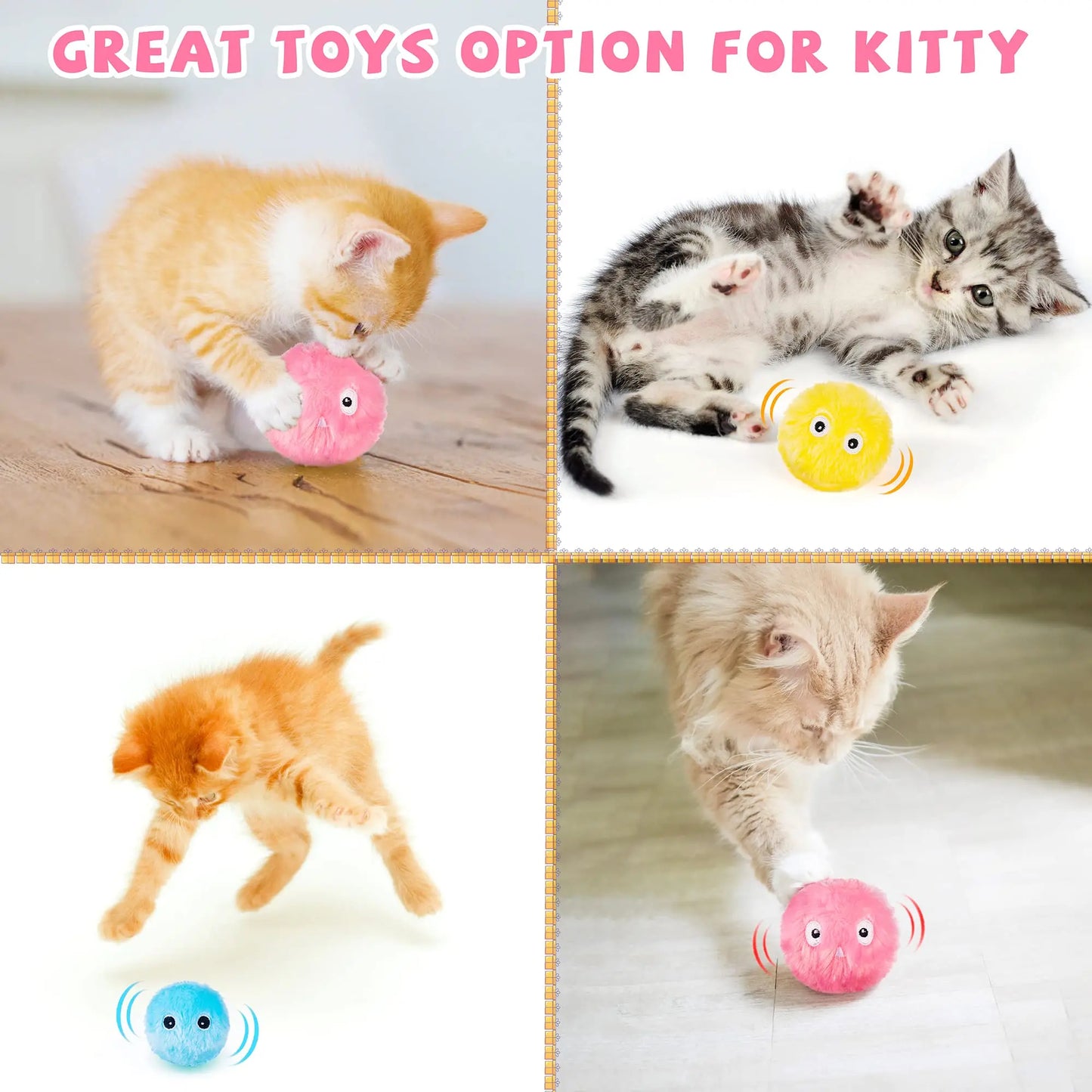 Smart Cat Toys Interactive Ball Catnip