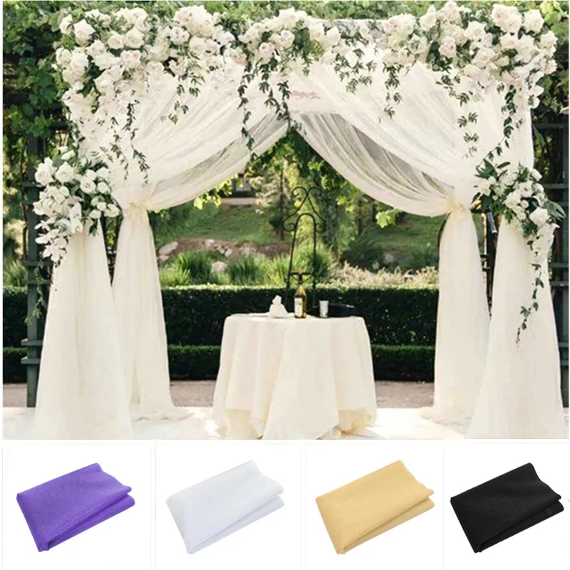 Wedding Organza Roll Sheer Crystal Tulle