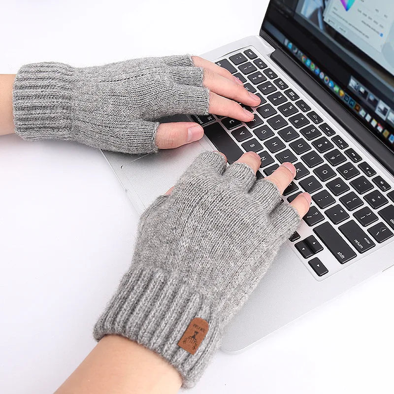 Half finger gloves for men