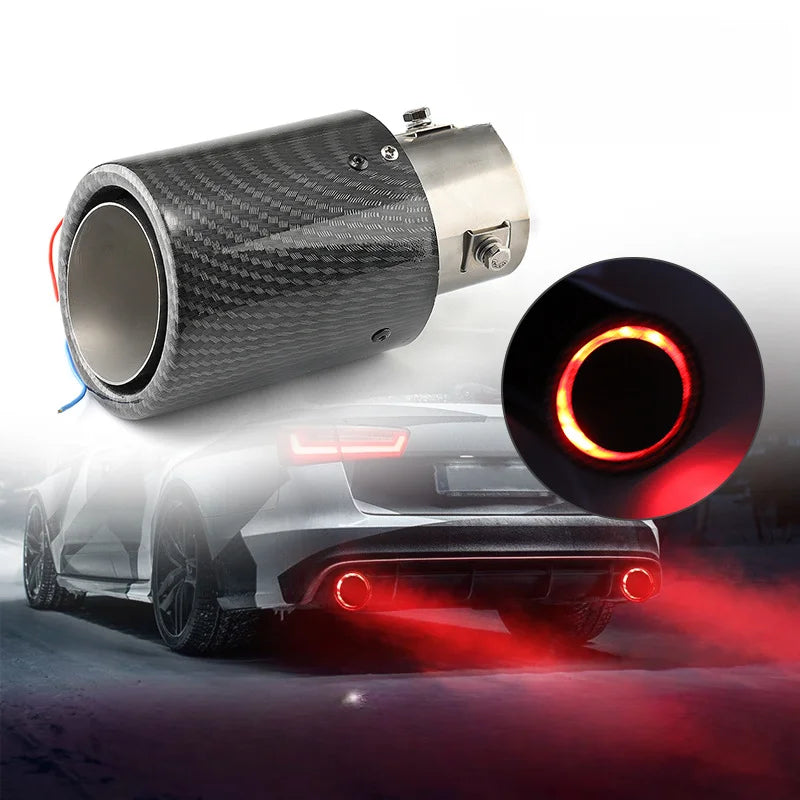 63-65mm Carbon Fiber Color Car Exhaust