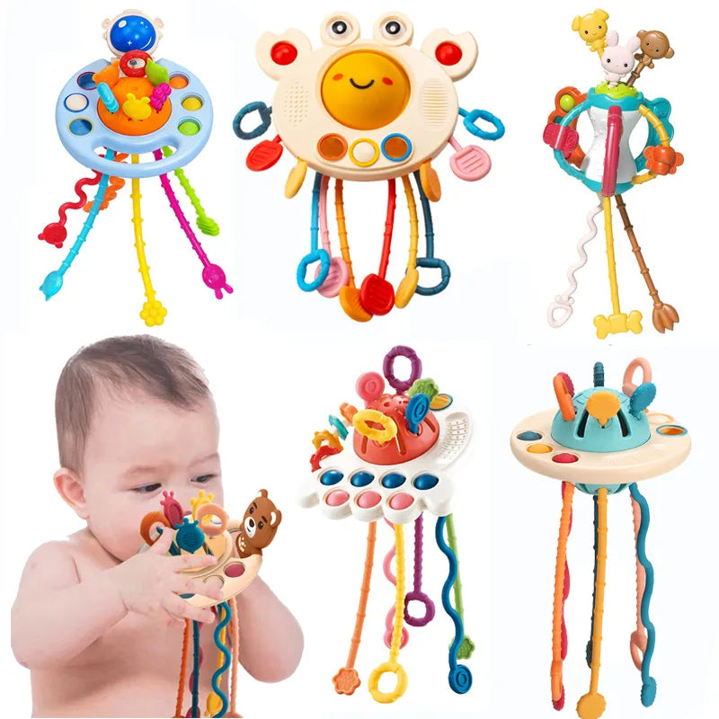 Montessori Pull Rope Toys Baby