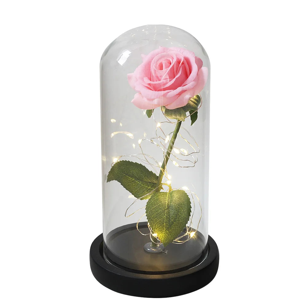 Galaxy Artificial Rose Flowers with Lights