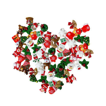 50pcs Resin Christmas Flatbacks