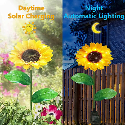 LED Solar Sunflower Outdoor Lawn Light