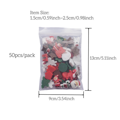 50pcs Resin Christmas Flatbacks