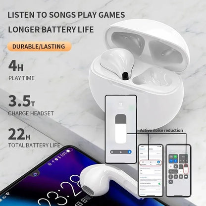 Pro 6 TWS Bluetooth Earphones