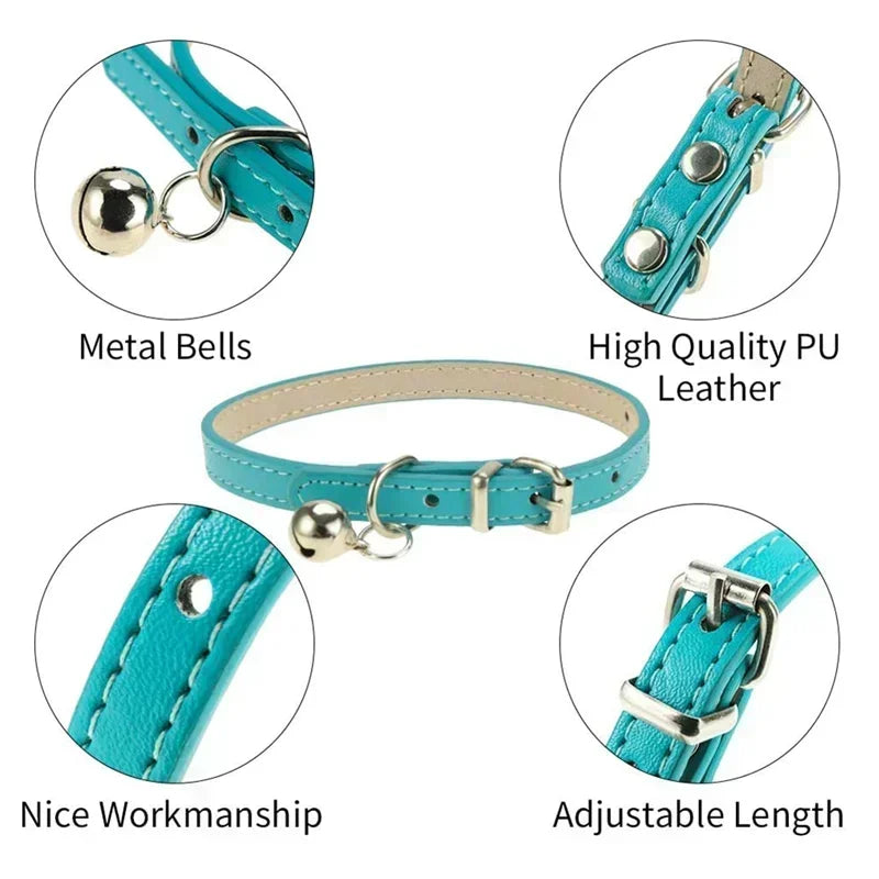 Adjustable Cat Collar Soft Genuine