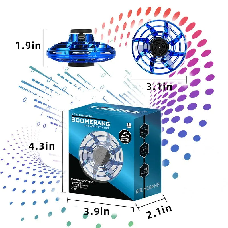 Mini Flying Spinner Luminous UFO Drone