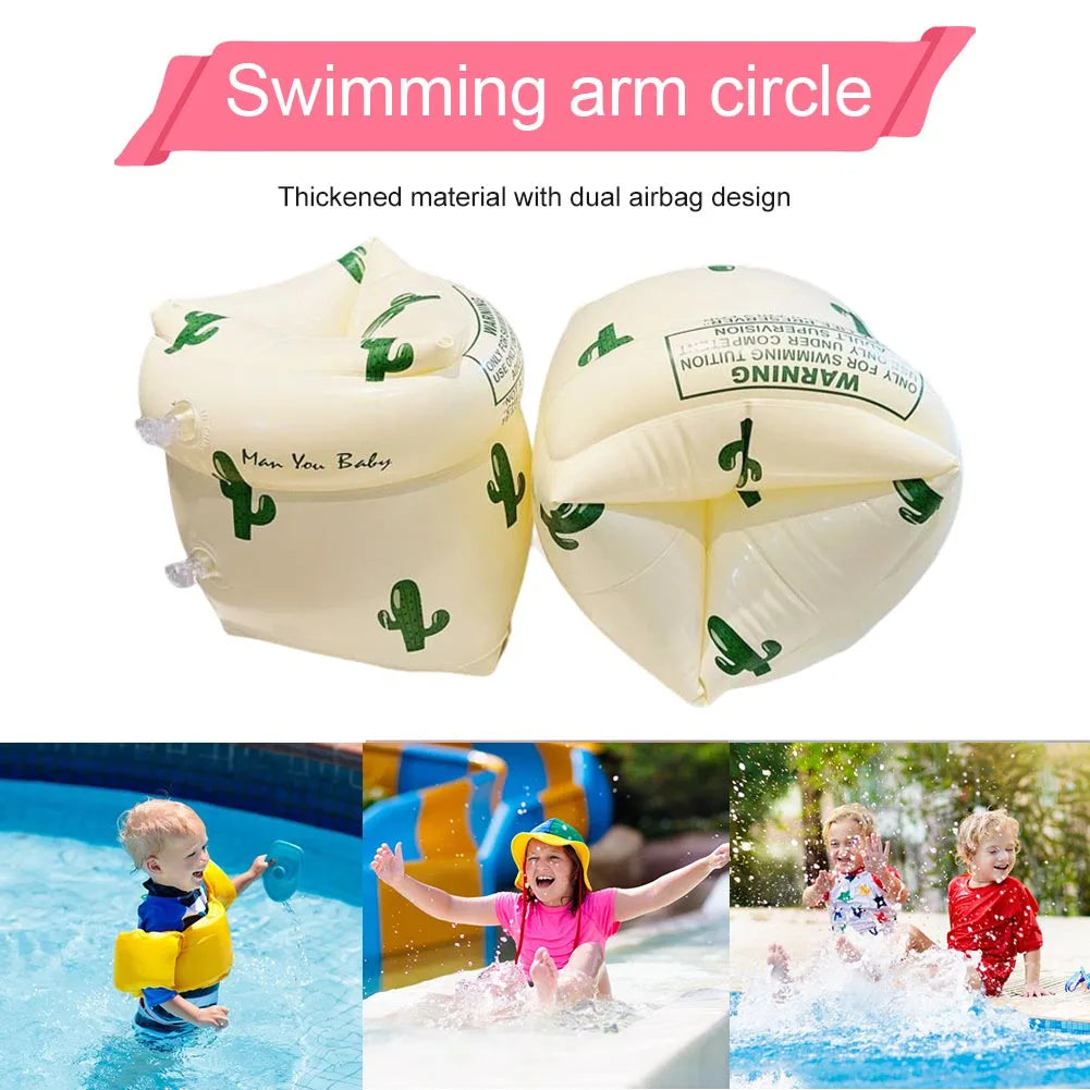 Adult Kids Swimming Inflatable Arm Rings