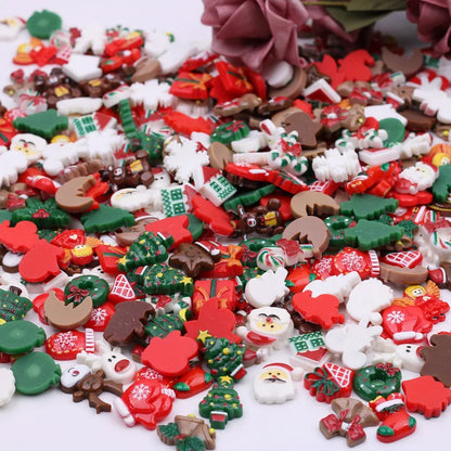 50pcs Resin Christmas Flatbacks