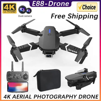 New E88Pro RC Drone 4K Professinal With 1080P