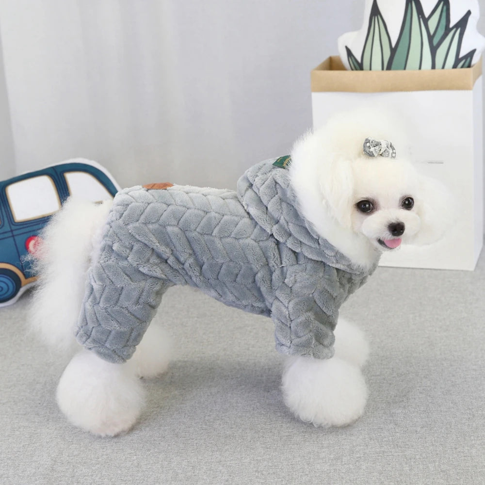 Winter Pet Dog Clothes Thicker Jumpsuit