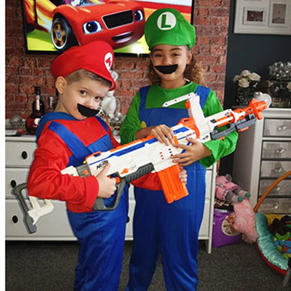 Mario and Luigi Cosplay Suit Kids