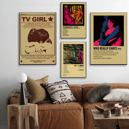 TV Girl Posters Retro